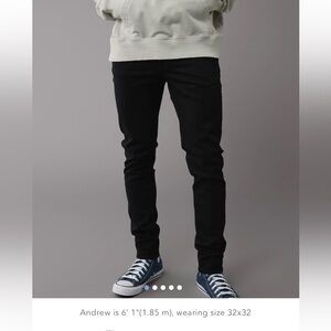 American Eagle Air Flex+ Skinny Jeans Men’s Black NWOT 30 x 32